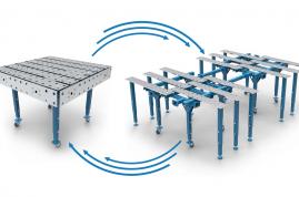 Tables de bridage et de soudage à lames Modulables